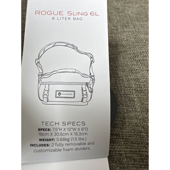 Wandrd Roam Sling Crossbody 6L Camera Bag Sedona Orange w/ Adj Strap & Dividers - Picture 8 of 15